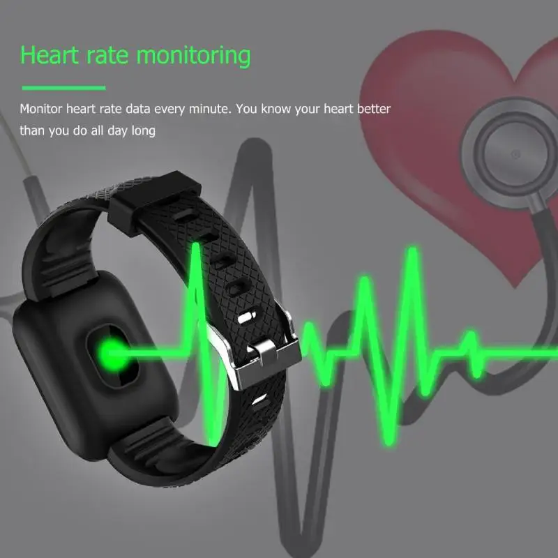 YX-6 Bluetooth Touch кровяное давление монитор сердечного ритма водонепроницаемый Smartband