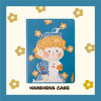 

Cartoon boy Case for iPad Pro 11'' 12.9' Inch 2018 Smart Back Cover Magnetic Closure with Pencil Holder for iPad Pro 2020 Case