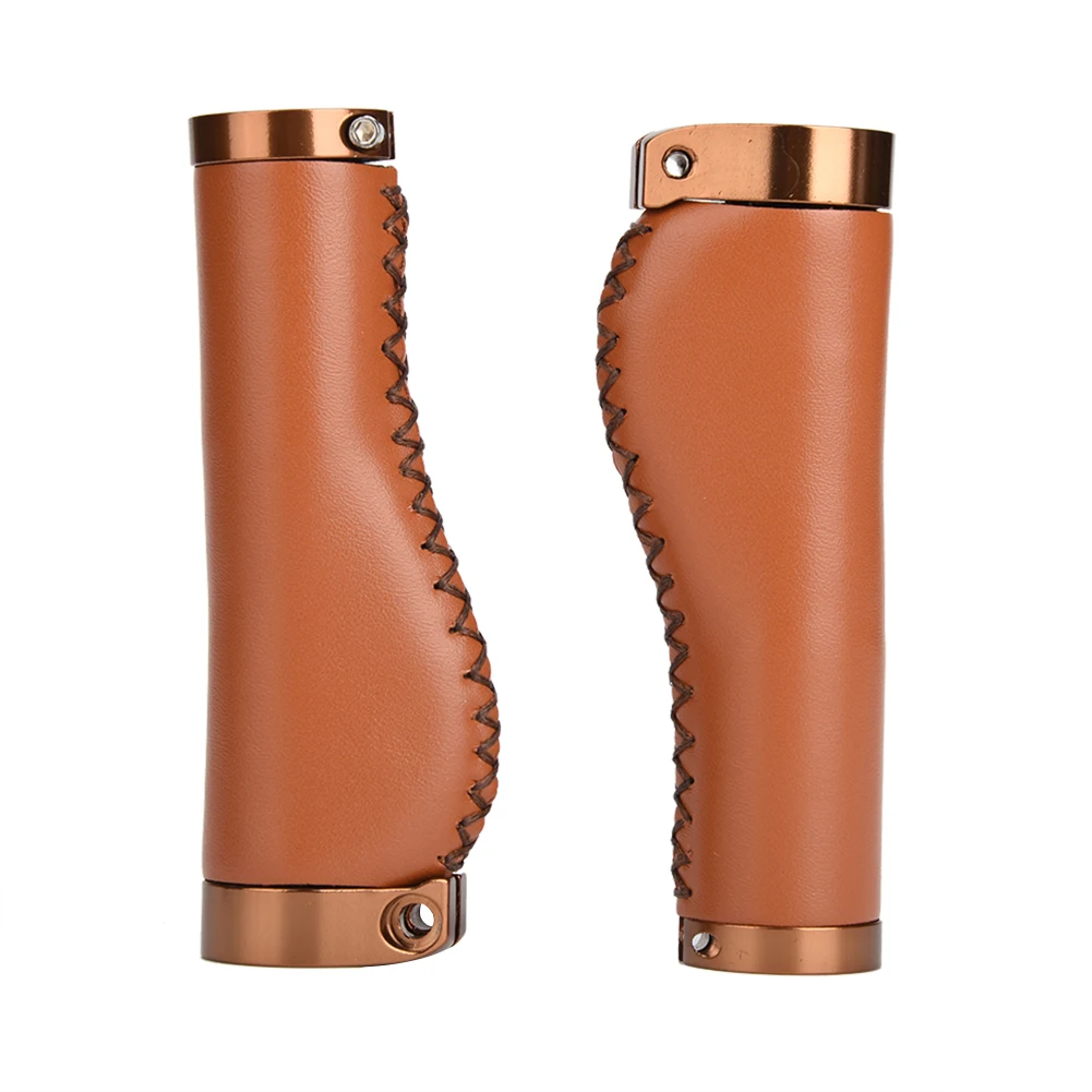 

Sports Handlebar Cover 1 Pair Retro Faux Leather Grips Cycling Accessories Parts