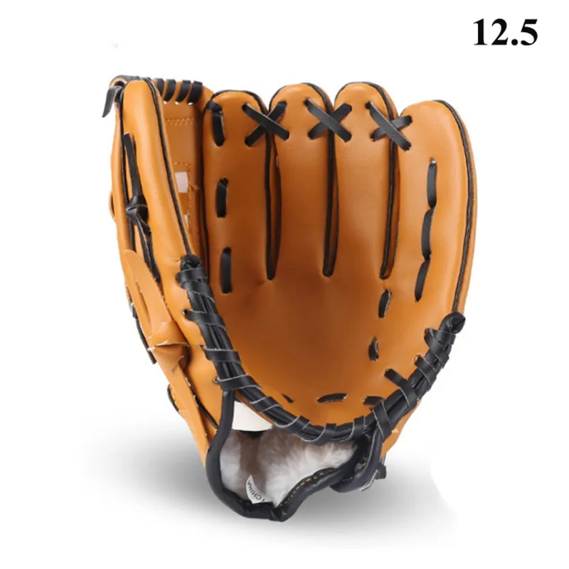 Guante de béisbol para deportes al aire libre, equipo de práctica de Softball, talla 10,5/11,5/12,5, para hombre y mujer, mano izquierda