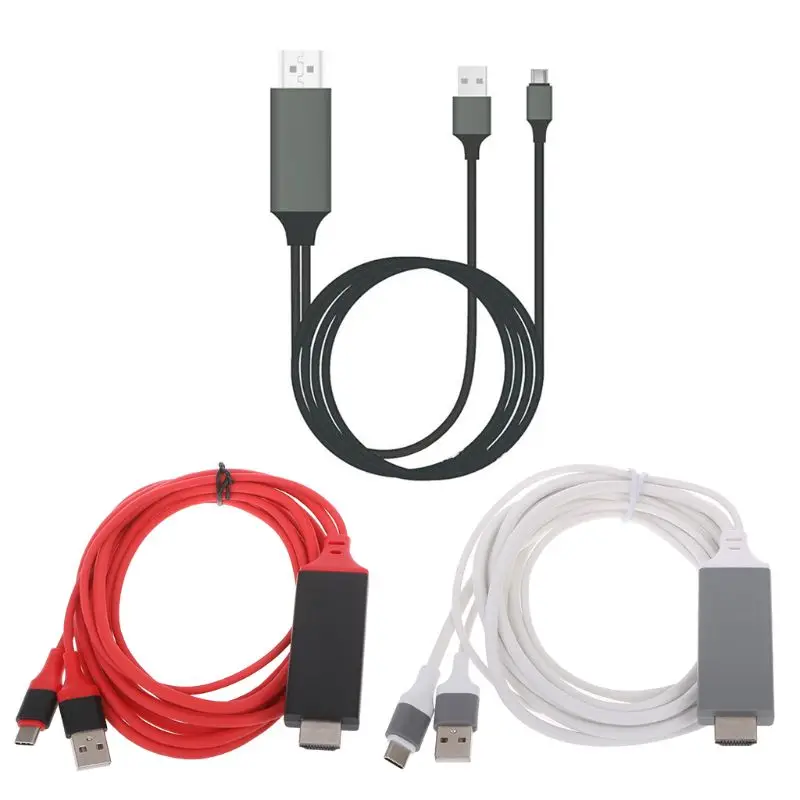 USB 3,1 type C в hdmi-кабель, адаптер конвертер Ultra HD 1080P 4k для зарядки HDTV Видео кабель для samsung S8 для Xiaomi MacBook pro
