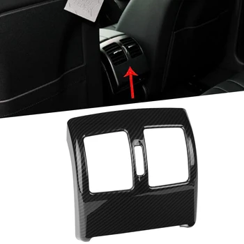 

For Mercedes-Benz C Class W204 08-13 ABS Carbon Fiber Car Styling Rear Air Conditioning Vent Outlet Frame Cover Trim
