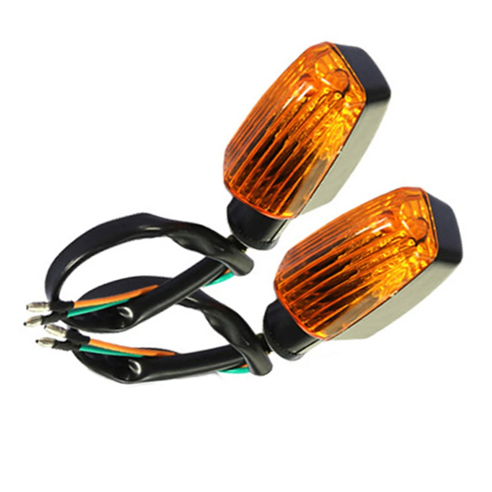 1 пара 12V мотоциклов указатели поворота мини желтая Светодиодная лампа подходит