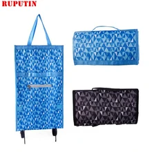 Складная корзина для покупок, органайзер для еды, сумка на колесиках, сумки для покупок овощей, маленькая сумка для покупок