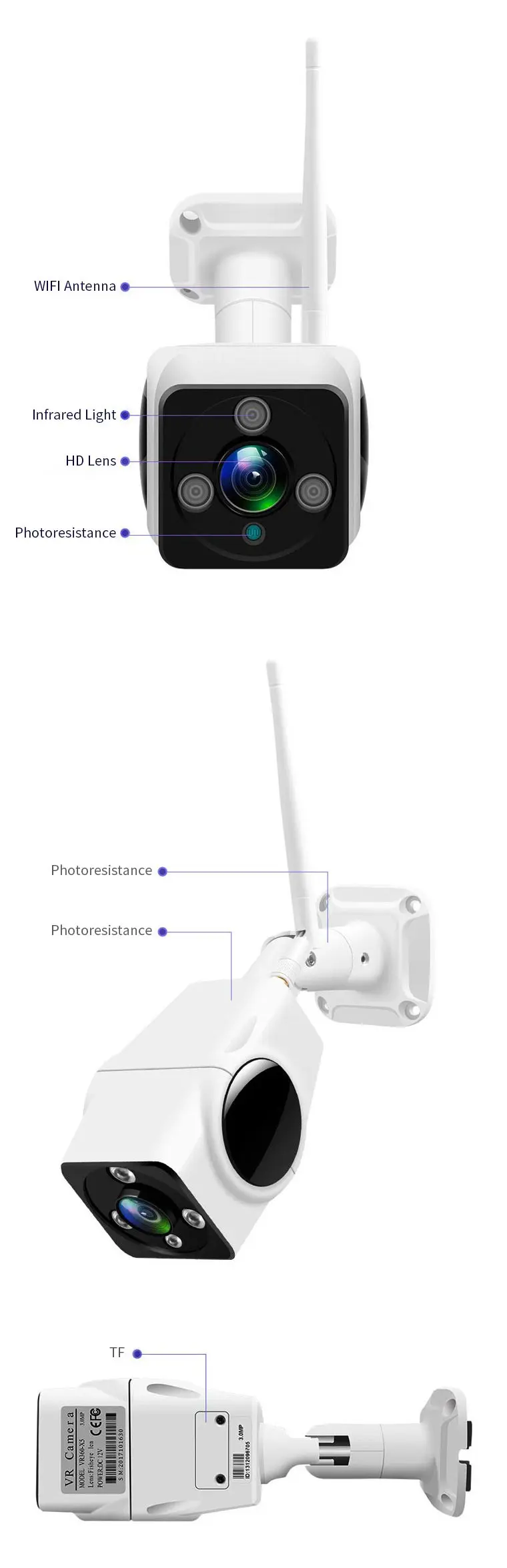 Xiaovv B2 HD 1080P Водонепроницаемая ip-камера H.265 инфракрасная ночная версия M-otion Обнаружение домашняя камера с Wi-Fi видеоняни