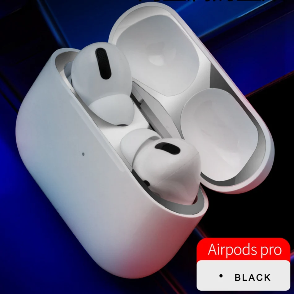 Металлическая крышка для Airpods Pro защита от пыли наклейка для Apple Air Pods 3 Чехол Защита от пыли Защитная наклейка защита кожи Аксессуары
