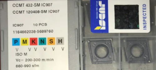 ISCAR 10 шт. карбидные вставки CCMT 120408-SM IC907
