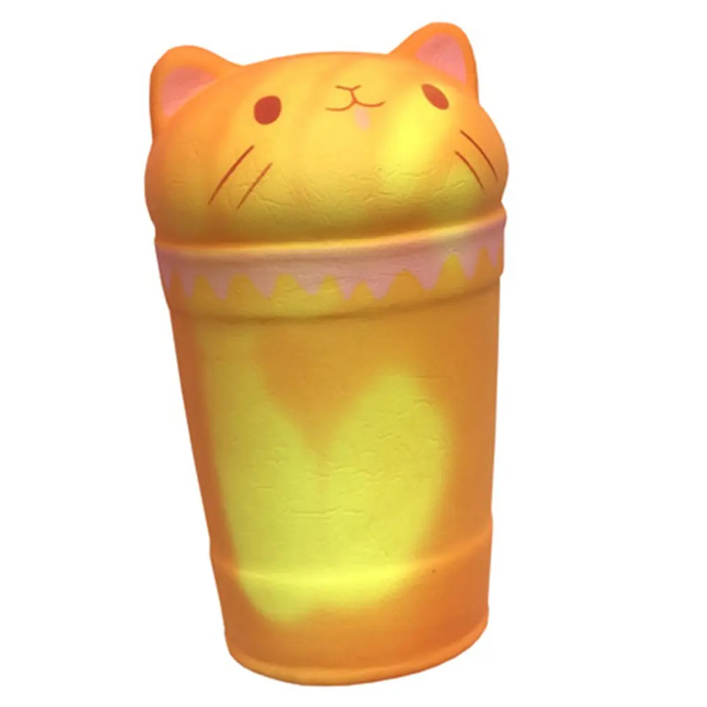 Soft Slow Rebound Discolored Cathead Coffee Cup Toy Stress Relief Toy Best Christmas and Birthday Gifts For kids