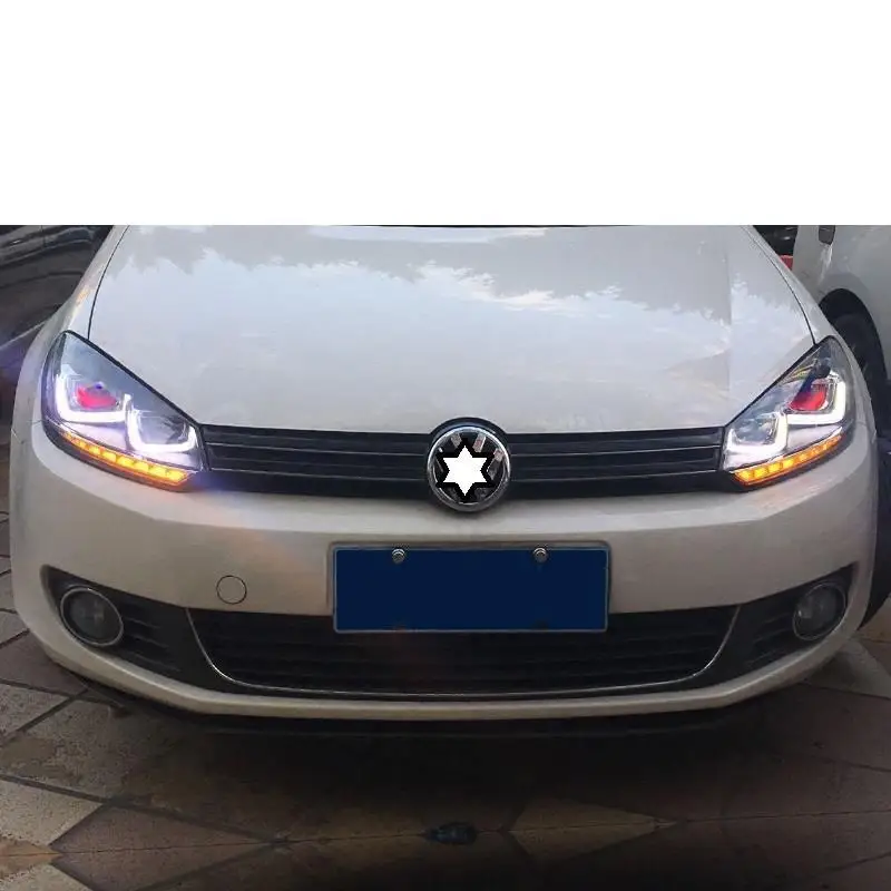 Luces Para Авто Стайлинг боковой указатель поворота Drl светодиодные фары Задние Автомобильные фары в сборе 08 09 10 11 12 для Volkswagen Golf 6