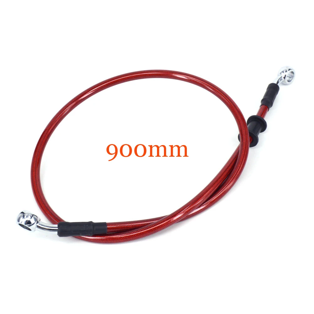 RED 900mm 500 мм, 600 мм, 700 мм, 800 мм, 900 мм, гидравлическая усиленная Тормозная муфта, Масляный шланг для мотоцикла, мотокросса, грязи, питбайк, ATV - Цвет: RED 900mm