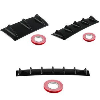 

1pcs Car Rear Bumper Diffuser Chassis Spoiler Universal Shark Fin Style Wing Lip Diffuser Car Accessories