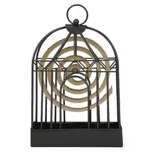 Ретро старинный москитный ладан стойка работает изысканный кованого железа Портативный Модный Противоскользящий домашний декор 20,5x12,8x4,3 см