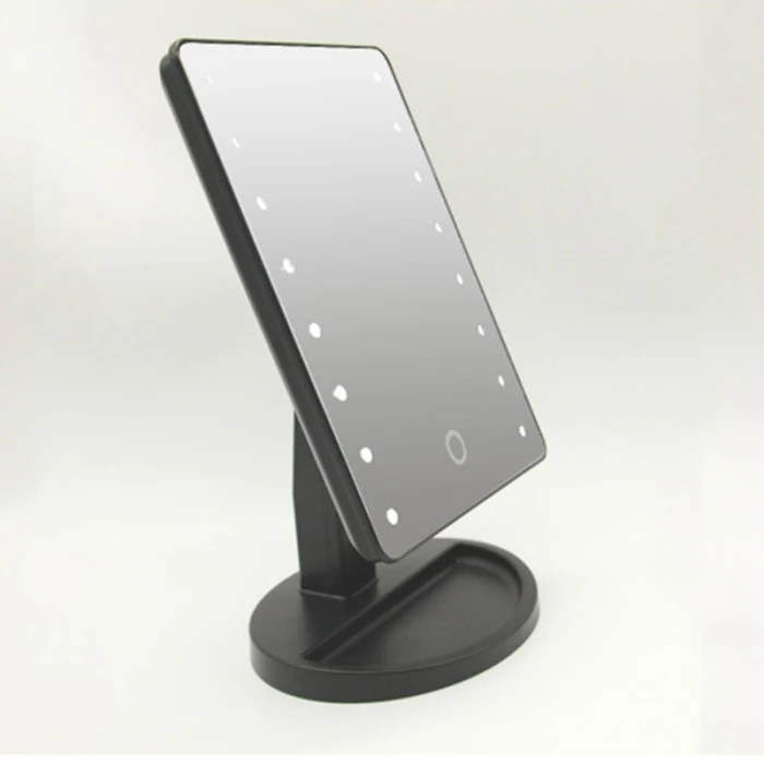 Mioor, регулируемое, 20/16 светодиодов, освещенное зеркало для макияжа, с сенсорным экраном, портативное, увеличительное, настольная лампа, косметическое зеркало для макияжа