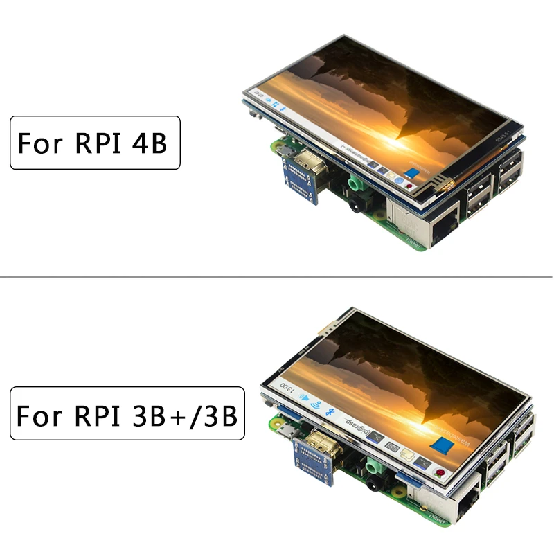 4 дюймовый 3 5 сенсорный экран Raspberry Pi 800x480 IPS Регулируемый ЖК дисплей с подсветкой