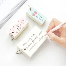 110 листов, мини кольцо с пряжкой, вишня, тетради школьные принадлежности, лексика, записываемая книга, детский подарок, план, книга слов