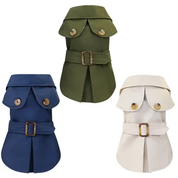 

Pet Dog Clothes Pet Outfit for Dog Pet British Style Coat For Small Dogs Pet Autumn Winter Warm Clothes Pet Windbreaker Coat