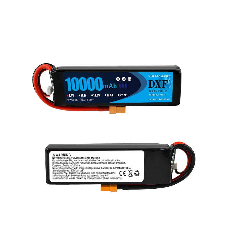 Литий полимерный аккумулятор DXF 2S 7 4 в 10000 мАч 60C 9300 130C для игрушек и хобби