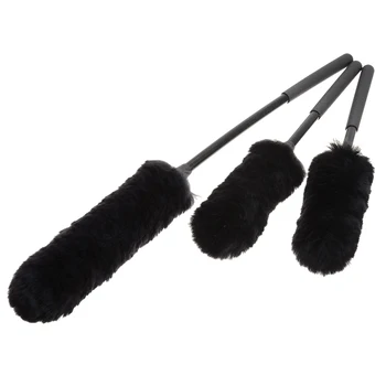 

3pcs Wool Wheel Brush Car Cleaning Brushes Auto Wheel Hub Non-Scratch Protable Antistatic Mop For Motorcycle Car Washer Care