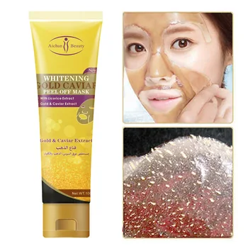 

Blackhead Remover Peel Off Facial Mask Acne Treatment Moisturizing Whitening Gold Caviar Extract Peel Off Gel Cream