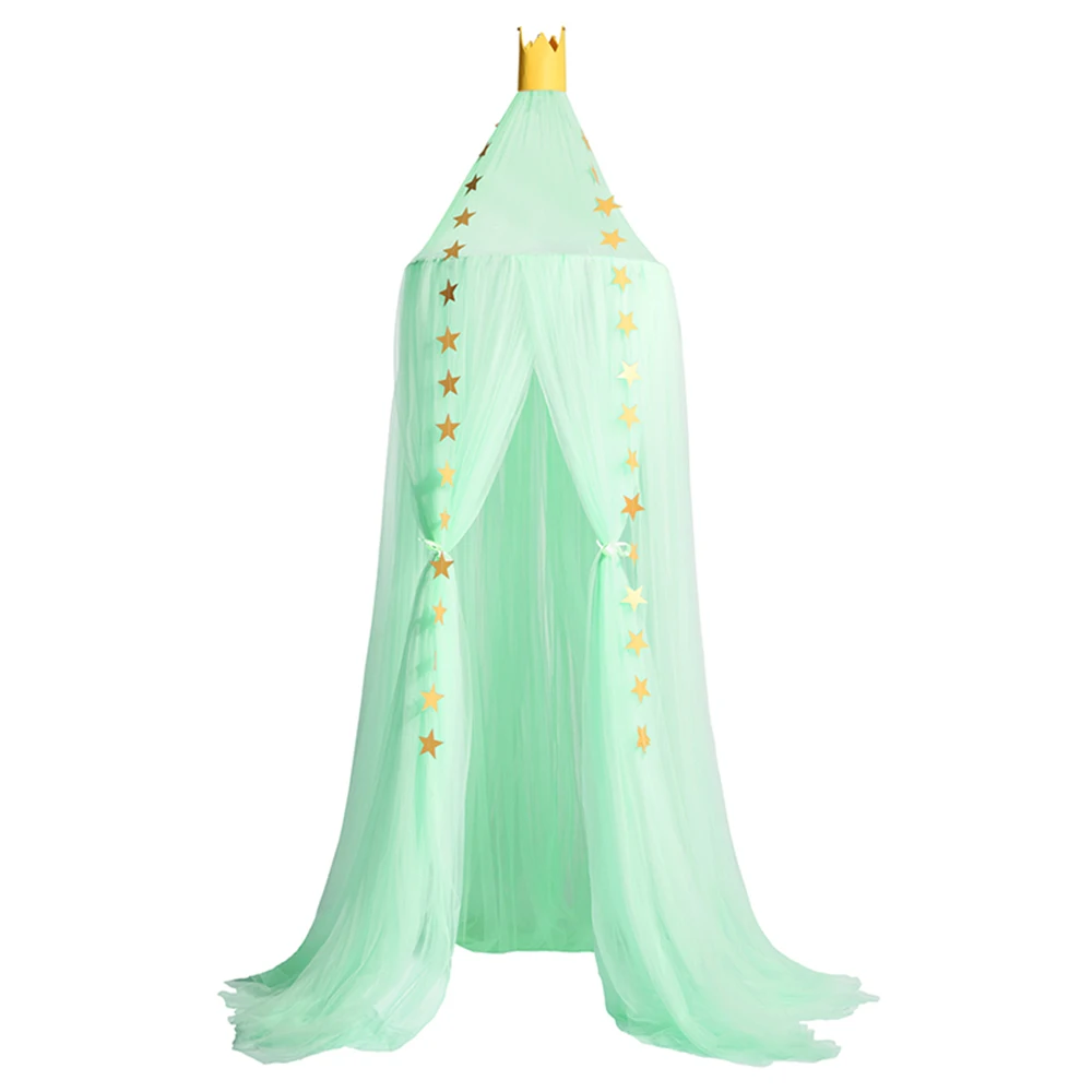 Новые купольные постельные принадлежности для девочек принцесса москитная сетка кружева четыре угла Студенческая кровать с противомоскитной сеткой для детей украшение для комнаты девочки VC - Цвет: light green1
