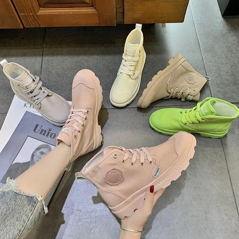 

Martin Boots Women's England-Style Chunky-Heel Low-Heel Boot Children 2019 New Style Korean-style Martin England Martin Boots Sh