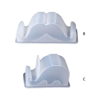 

Free shipping DIY Crystal Epoxy Mould Mobile Phone Stand Molds Table Office Decor Making Mold