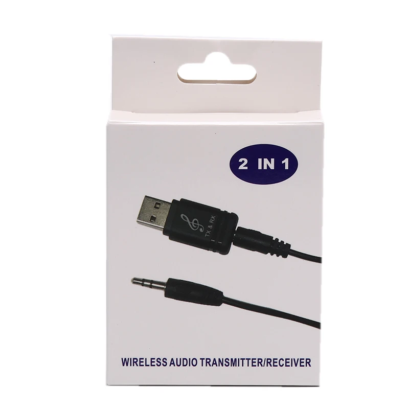 2 в 1 USB Bluetooth 5,0 передатчик приемник ПК ТВ динамик беспроводной адаптер