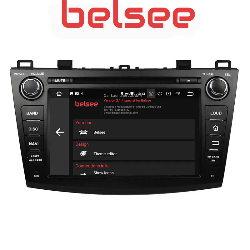 Belsee Ram 4+ 64 ГБ Android 9,0 автомобильный dvd-плеер радио мультимедиа 2din ips экран головное устройство gps для Mazda 3 2009 2010 2011 2012 2013