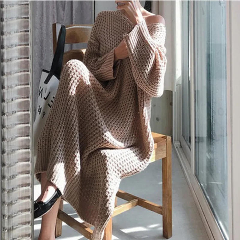 LANMREM Apricot V-neck Long-sleeved Openwork Knit
