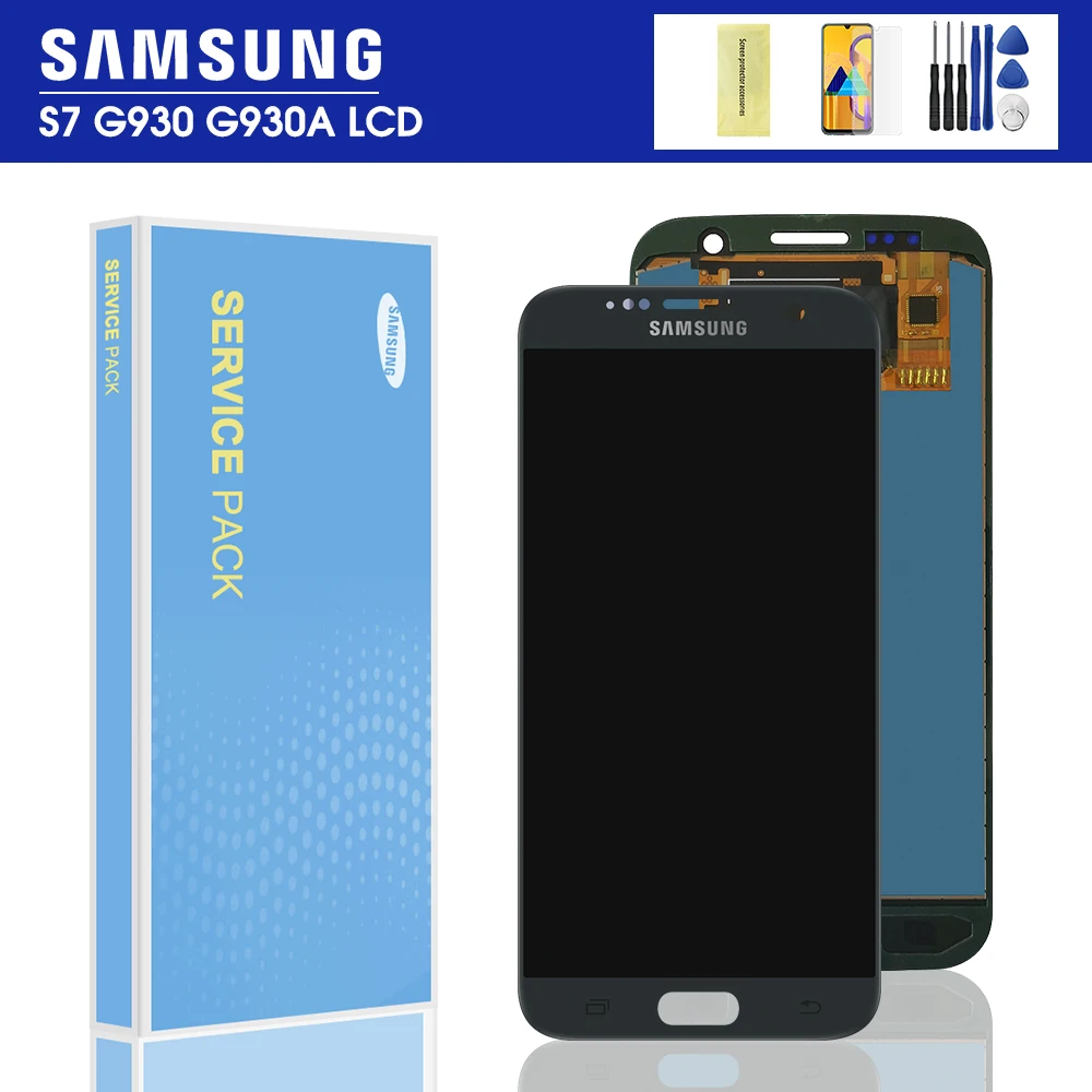 5 1 дюймовый TFT S7 ЖК дисплей для SAMSUNG GALAXY G930 G930F экран дигитайзер фотография G930FD