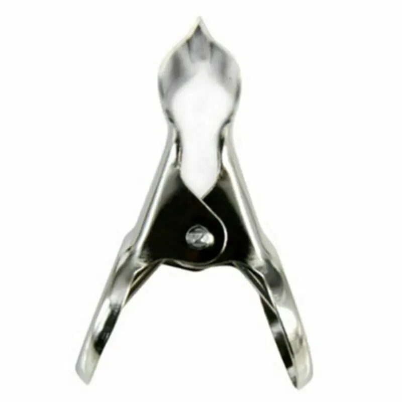 Stainless Steel Chip Bag Clips 20Pcs For Air Tight Seal Grip Food Sealing Clamp Clip Powder Food Package Bag Clip Bread Bag Clips Kitchen Bag Clips Sealing Clips Storage Bag Clips Bag Clips