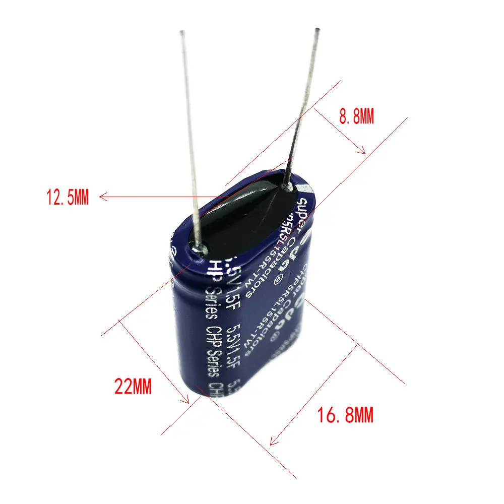 1 шт. 5,5 В 1.5F 5.5V1.5F супер конденсатор фарад конденсатор комбинированного типа