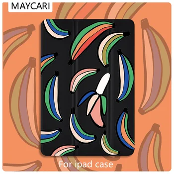 

Ipad 2 3 4 White Leather PU Hard Back Case Cartoon Banana Cover Protective For 2020 iPad Pro 11 12.9 10.5 7.9 inch Mini 1 2 3 5