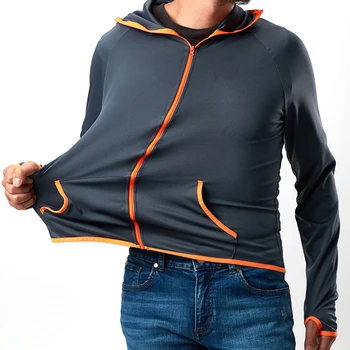 

Ice Silk Waterproof Fishing Men Clothes Tech Hydrophobic Clothing Casual Outdoor Camping Hooded Jackets