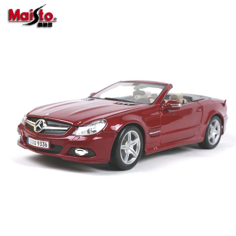 Maisto 1:18 Mercedes SL 550, модель автомобиля из сплава, модель автомобиля, украшение автомобиля, коллекция, Подарочная игрушка, литая модель игрушка для мальчиков