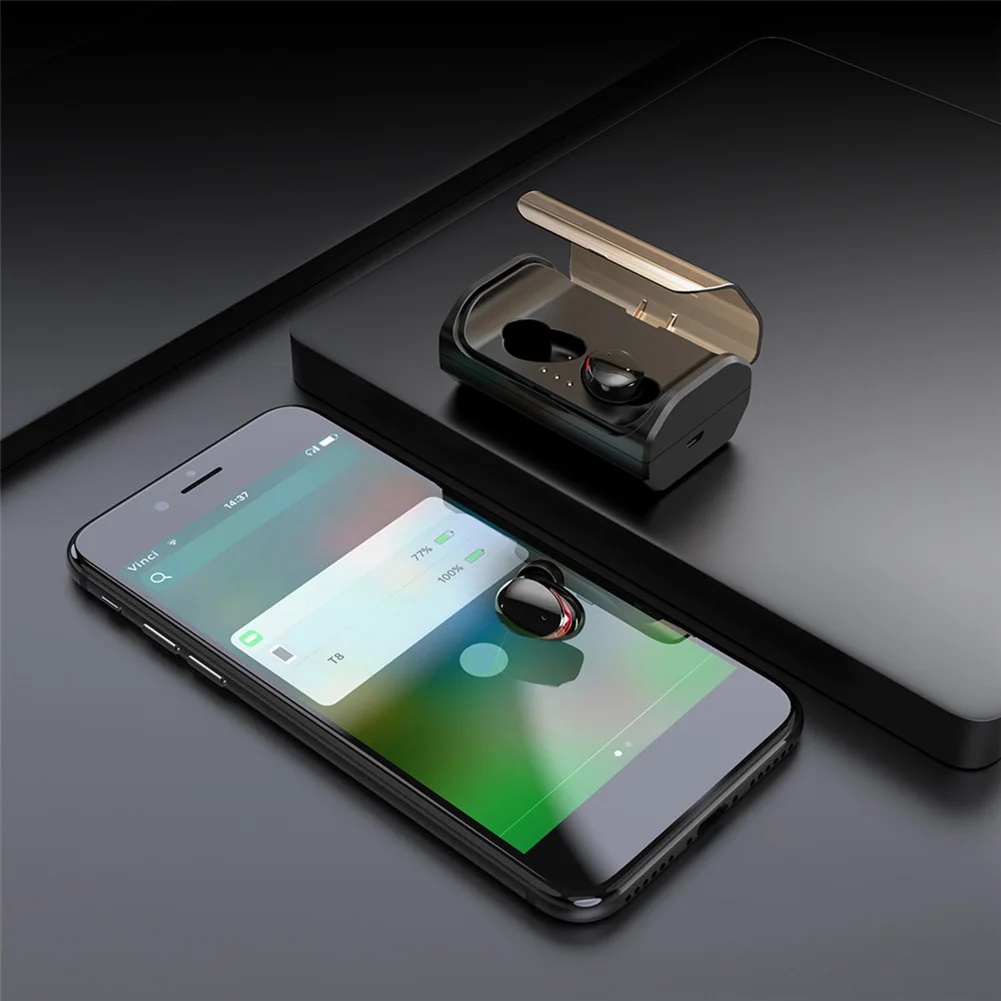 T8 Mini Bluetooth 5,0 Touch control Беспроводные наушники с зарядным устройством