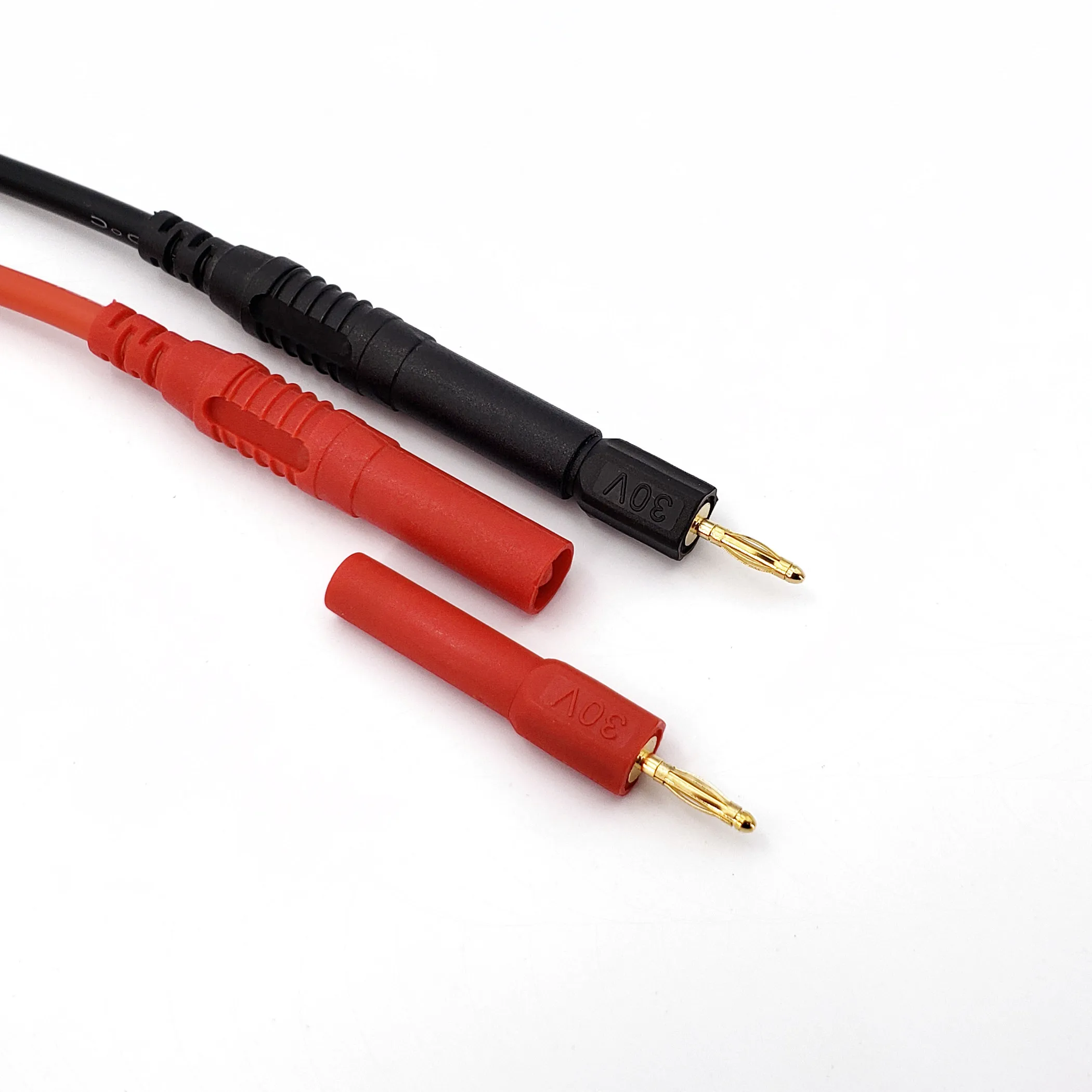 Adaptateur fiche banane mâle 2mm vers jack femelle 4mm - Lot de 2