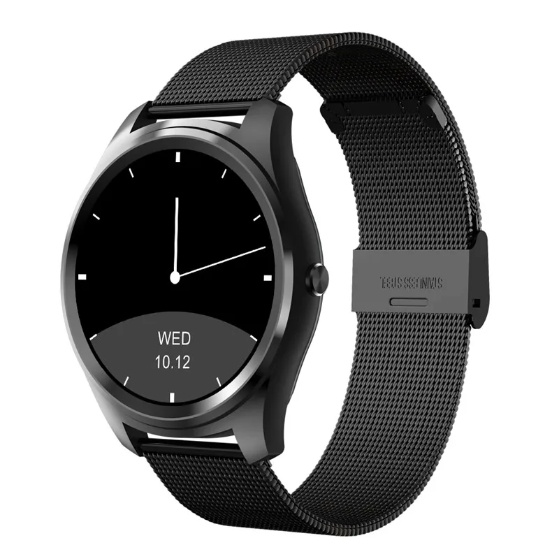 black steel Diggro DI03 IP67 водонепроницаемые Смарт-часы MTK2502C монитор сердечного ритма пульт дистанционного управления камера сообщение Push Smartwatch IOS Android - Цвет: black steel