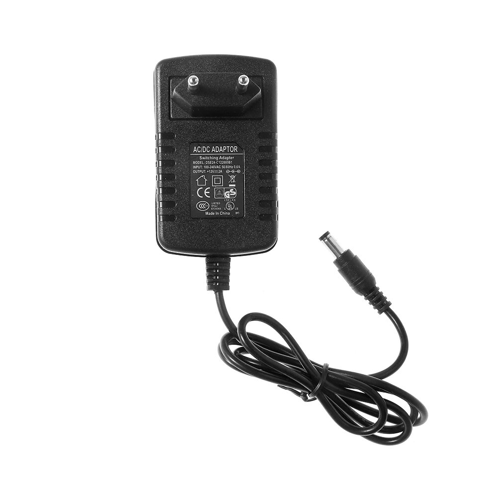 US EU Plug 1A 2A 3A 5A Питание адаптер Зарядное устройство 100 V-240 V AC/DC 12V освещение Трансформатор