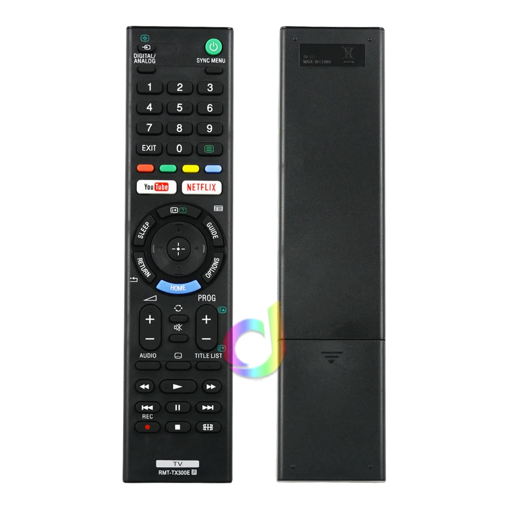 Remote-Control Netflix-Button Lcd-Tv Youtube Sony Tv RMT-TX300E RMF-TX100 for Led 