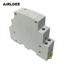 HC1-16 двухполюсный 16A Американская классификация проводов 2р+ 2NO 220/230V Катушка вольт 50/60 Гц 35 мм din-рейку Электрический Мощность AC контактор для дома