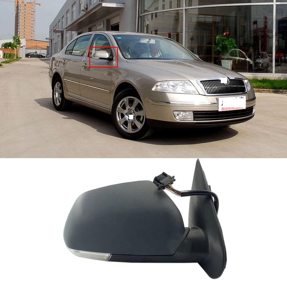 Зеркало заднего вида CAPQX для SKODA OCTAVIA 2006-2008 электрическое зеркало | Автомобили и