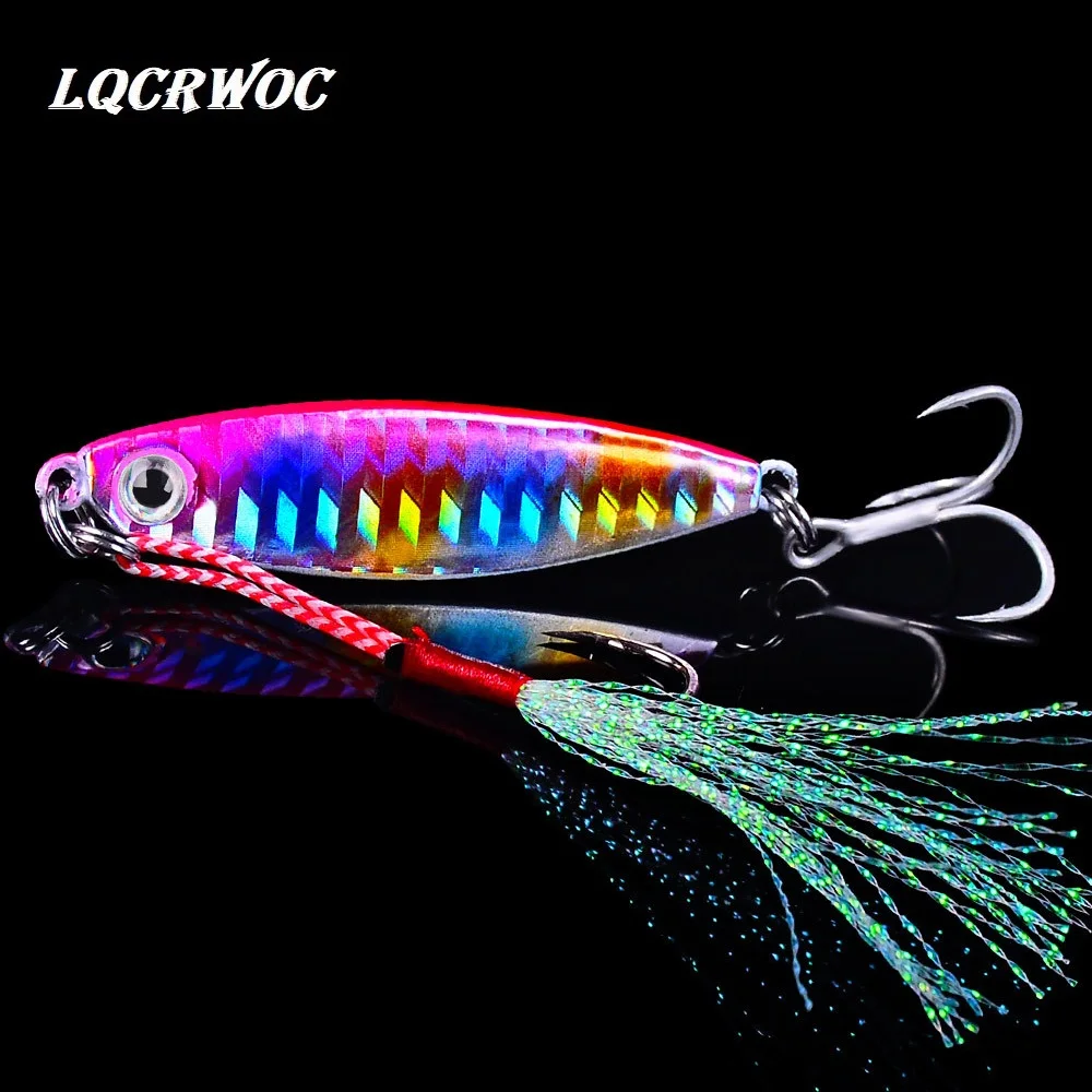 HOT NEW ice fishing jigging lure 7g 10g 15g 20g 30g whopper plopper minnow bass lures saltwater jigs pesca spinnerbait metal 5cm
