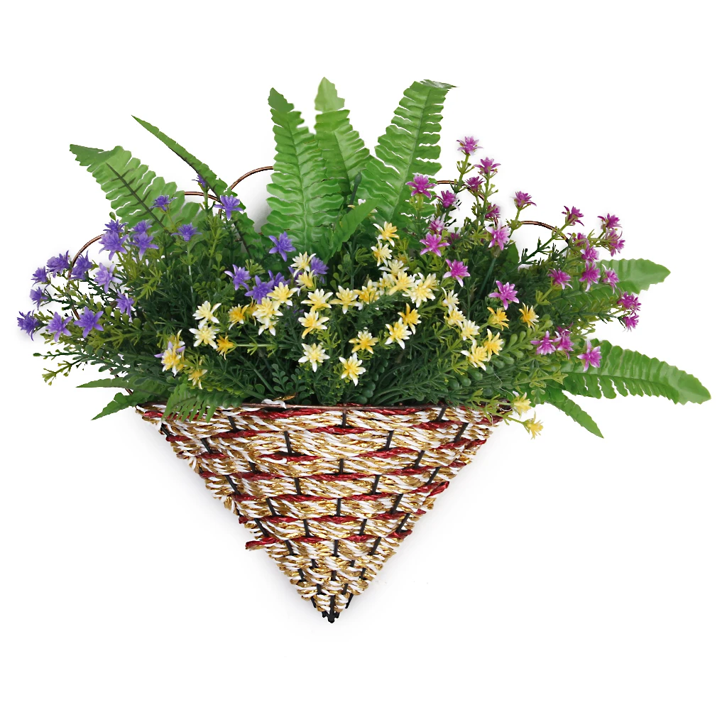 Grass Leaf Bouquet Artificial Silk Flower Fern Plant Green Grass Home