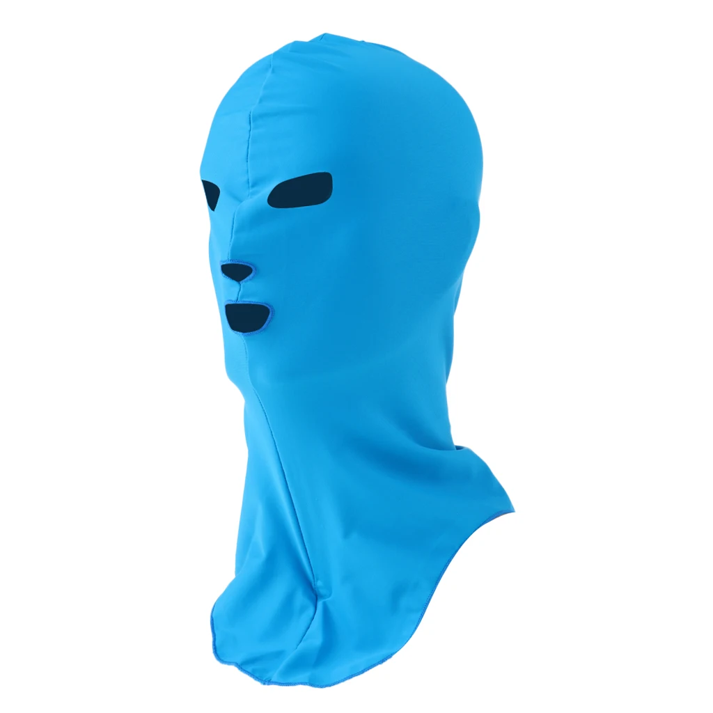 Swiming Diving Wetsuit Hood UV Sun Protection Full Face Mask Head Neck Cover Face Bikini Elastic Swim Cap