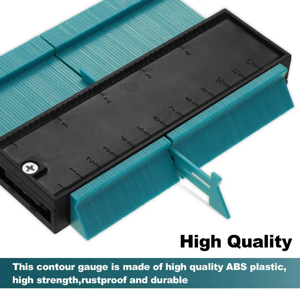 Profile Gauge Multi-functional Plastic Duplicator Edge Shaping Measure Ruler For Tiling Laminate Woodworking R25