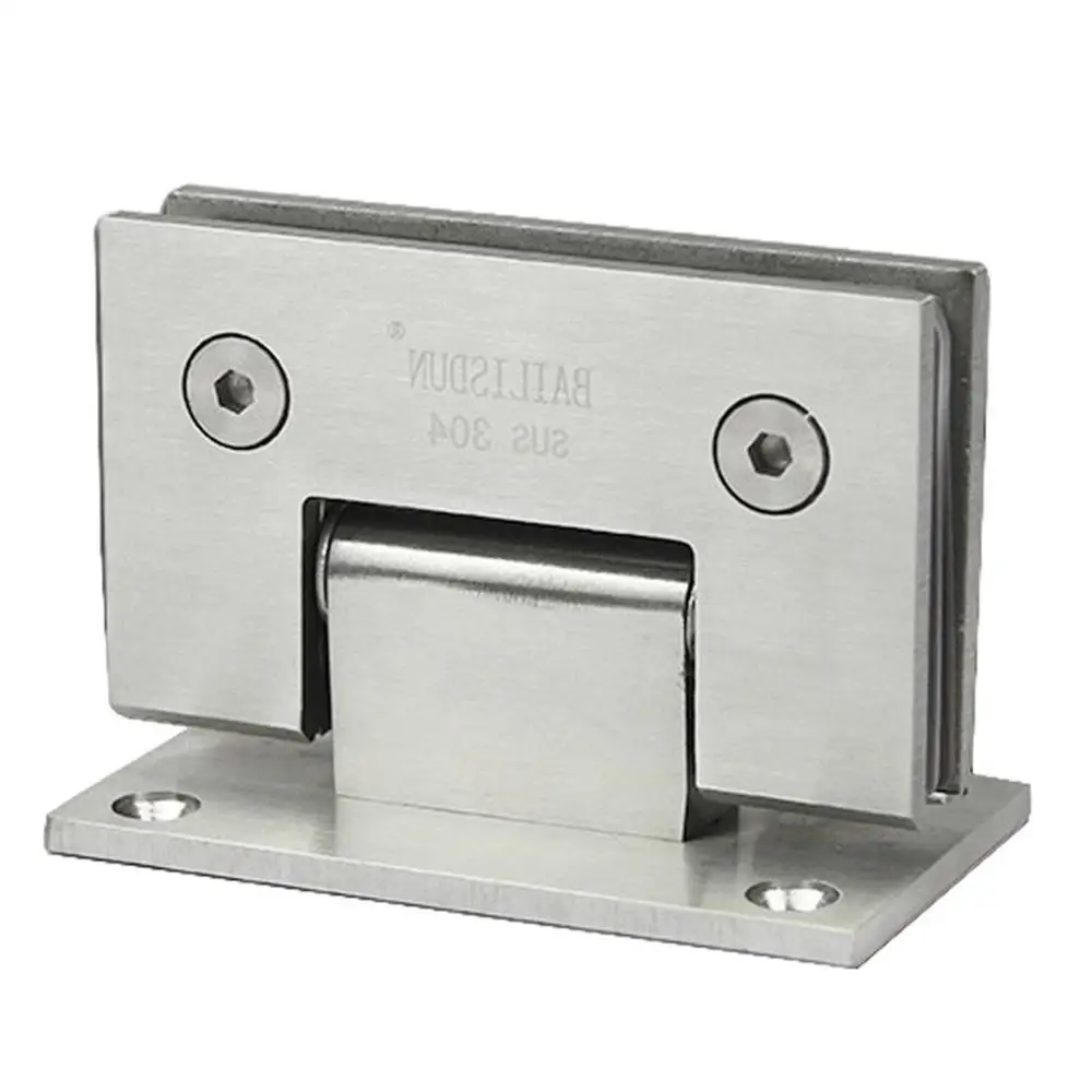 Stainless Steel Bathroom Clip stainless steel hinges door hinges Shower Room Glass Door Hinge Frameless Glass Door Clamp Hinge 90 degree flat fixtures bath
