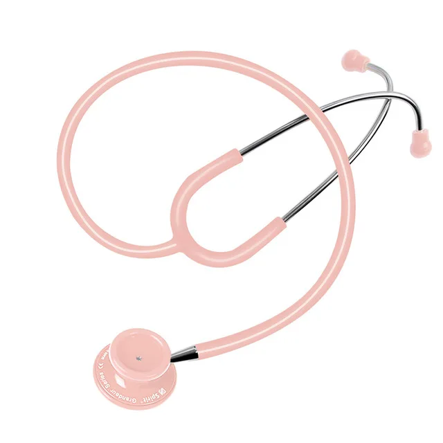 Light pink Spirit Медицинские Инструменты Профессиональный двухсторонний стетоскоп легкий ручной слуховой аппарат для врача медсестры Estetoscopio - Цвет: Light pink