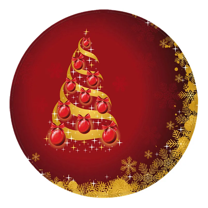 F christmas rugs 60 см Рождественский коврик для кухонной двери, коврик для ванной комнаты, ковер для детской комнаты, напольный коврик с принтом, alfombres de navidad 30S12 - Цвет: F christmas rugs