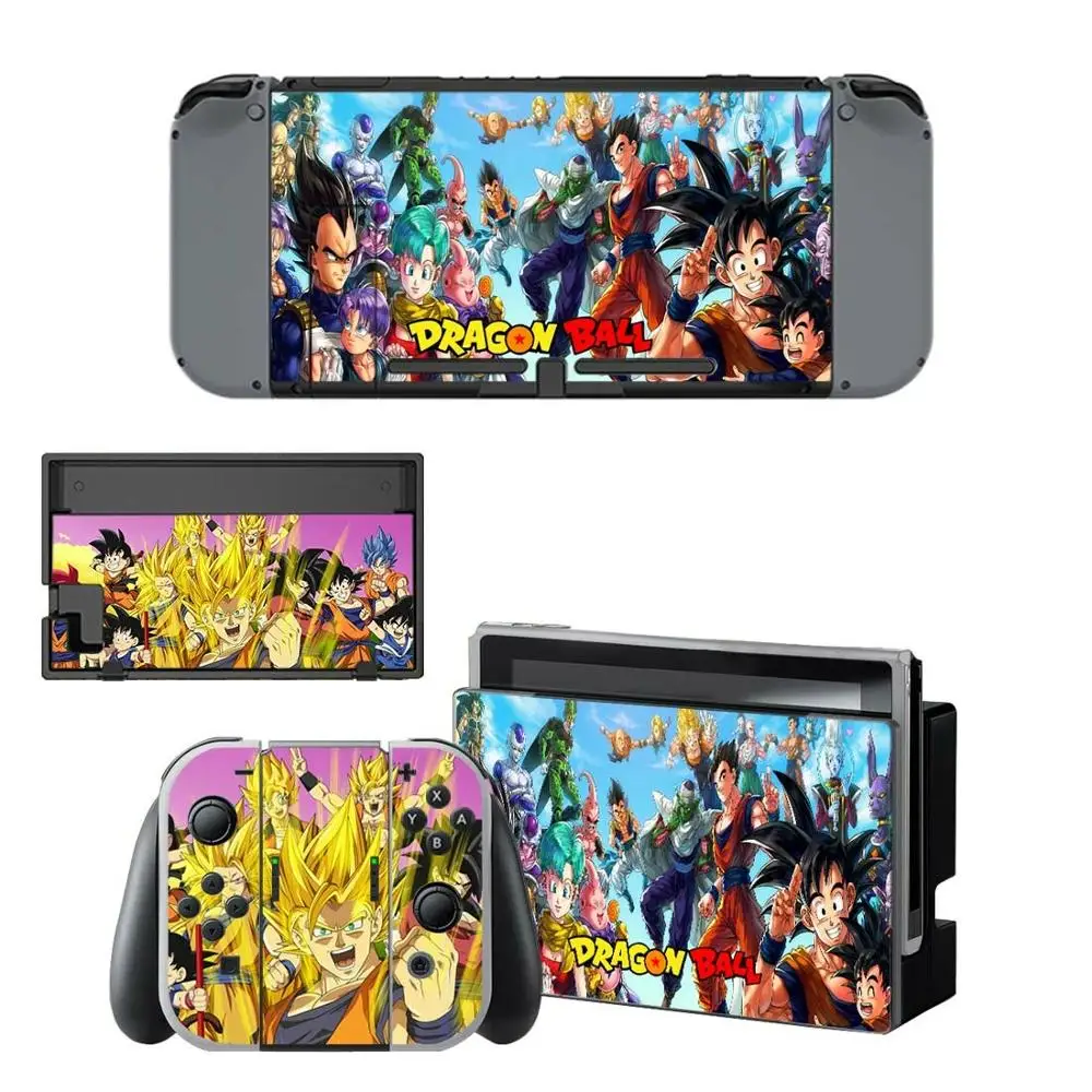 Наклейки для nintendo switch из кожи Dragon Ball Z Goku shand, наклейки для переключателей, наклейка для консоли nintendo Switch, контроллер Joy-con - Цвет: YSNS0493